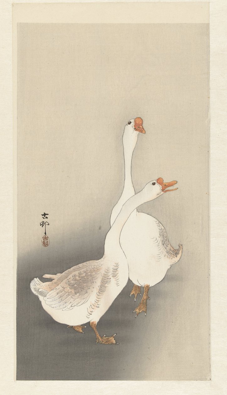 Két liba alkotó: Ohara Koson