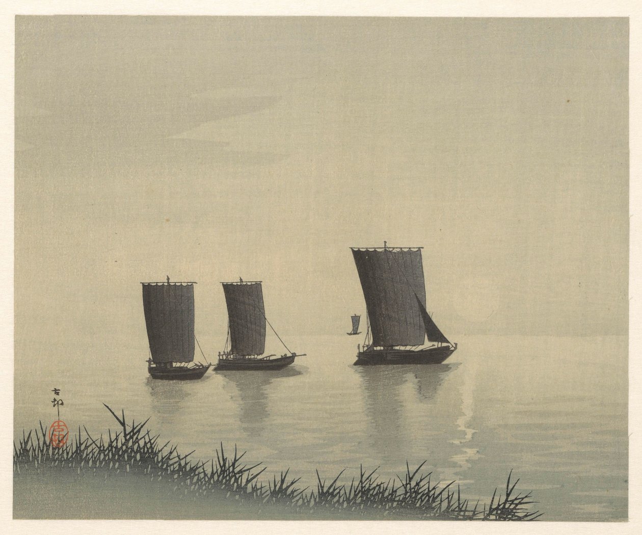 halászhajók alkotó: Ohara Koson
