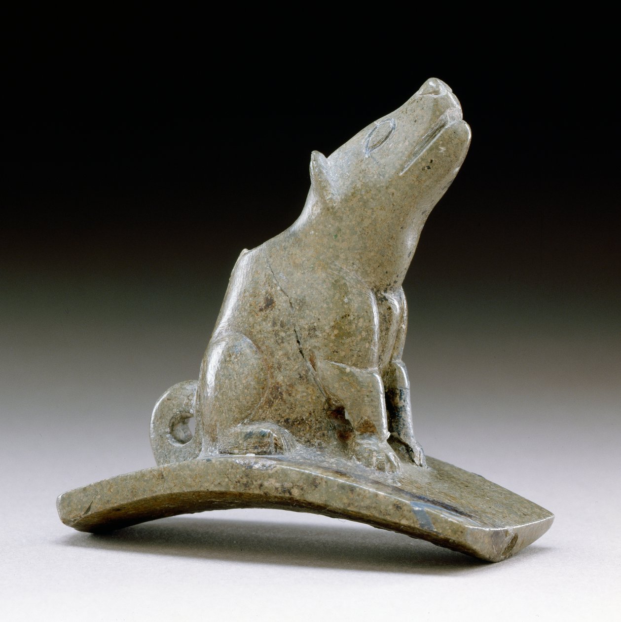 Coyote platformcső, Kr.e. 200-100 Kr.u. (csőkő) alkotó: Ohio Hopewell culture