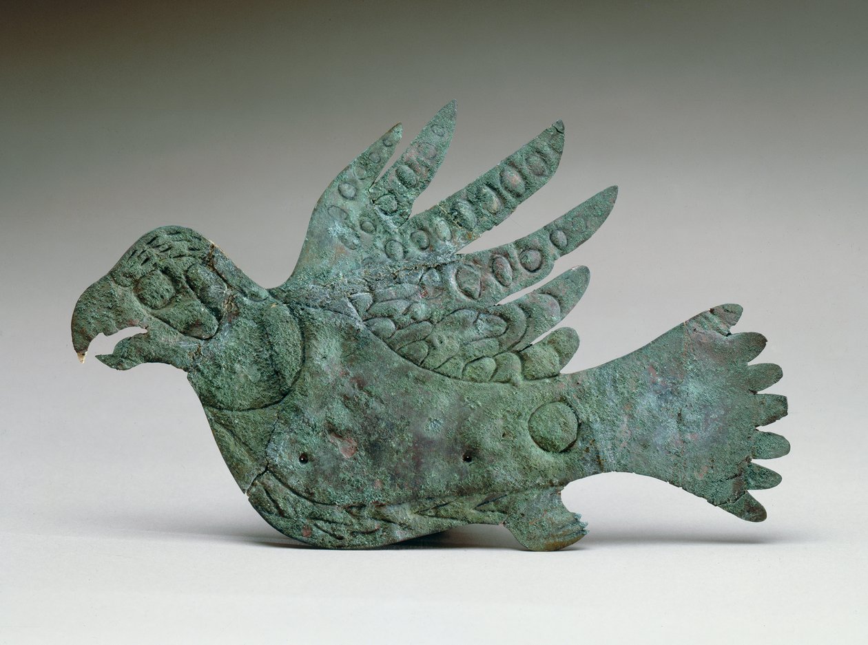 Sólyom kivágás, Kr.e. 200-100 (réz) alkotó: Ohio Hopewell culture