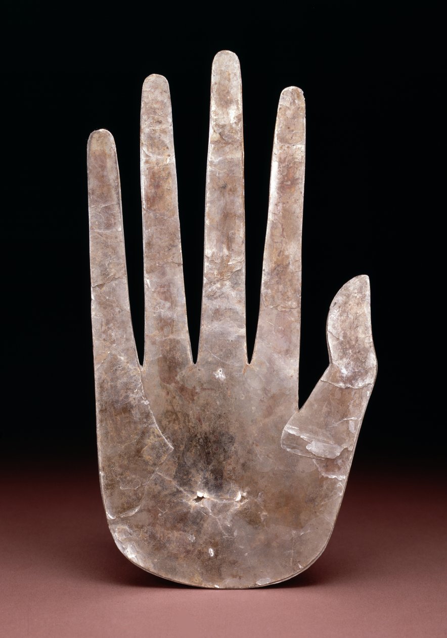 Kézi kivágás, Kr. e. 200-400 k. (csillám) alkotó: Ohio Hopewell culture