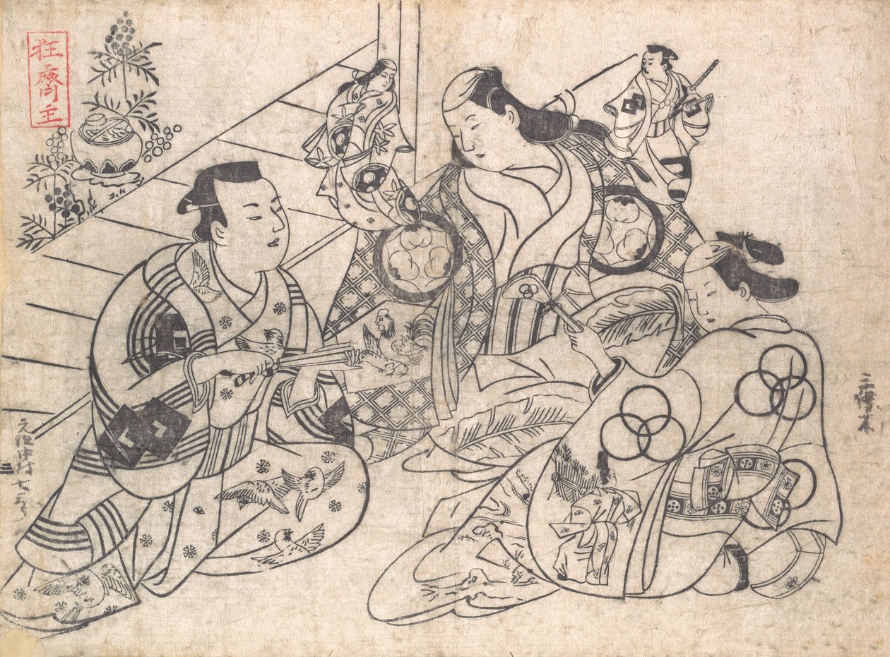 Jelenet egy drámából, 1710-13., 1710-13. alkotó: Okumura Masanobu