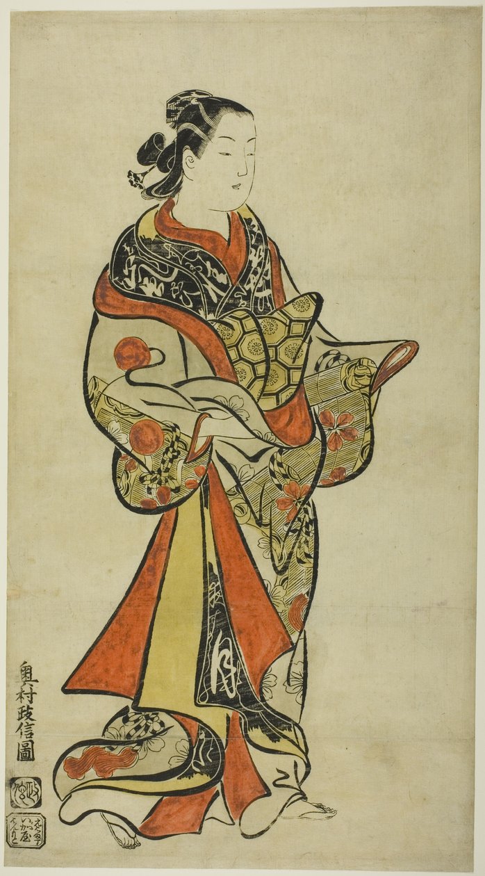Álló udvarhölgy alkotó: Okumura Masanobu
