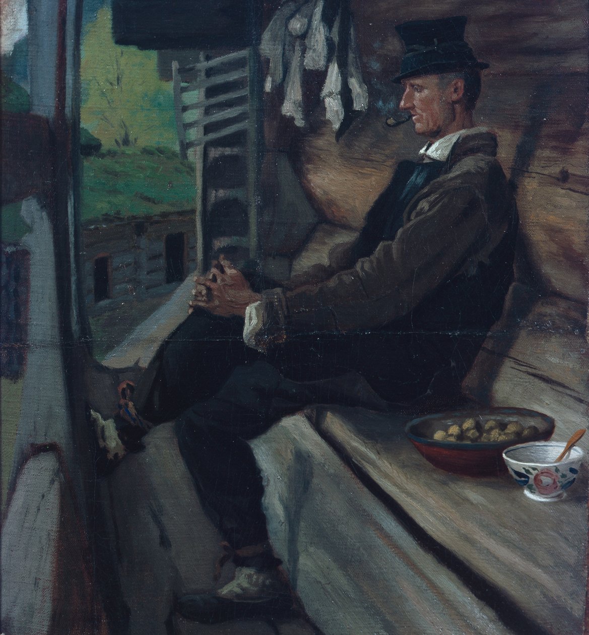 Cím nélkül (olaj, vászon) alkotó: Olaf Isaachsen