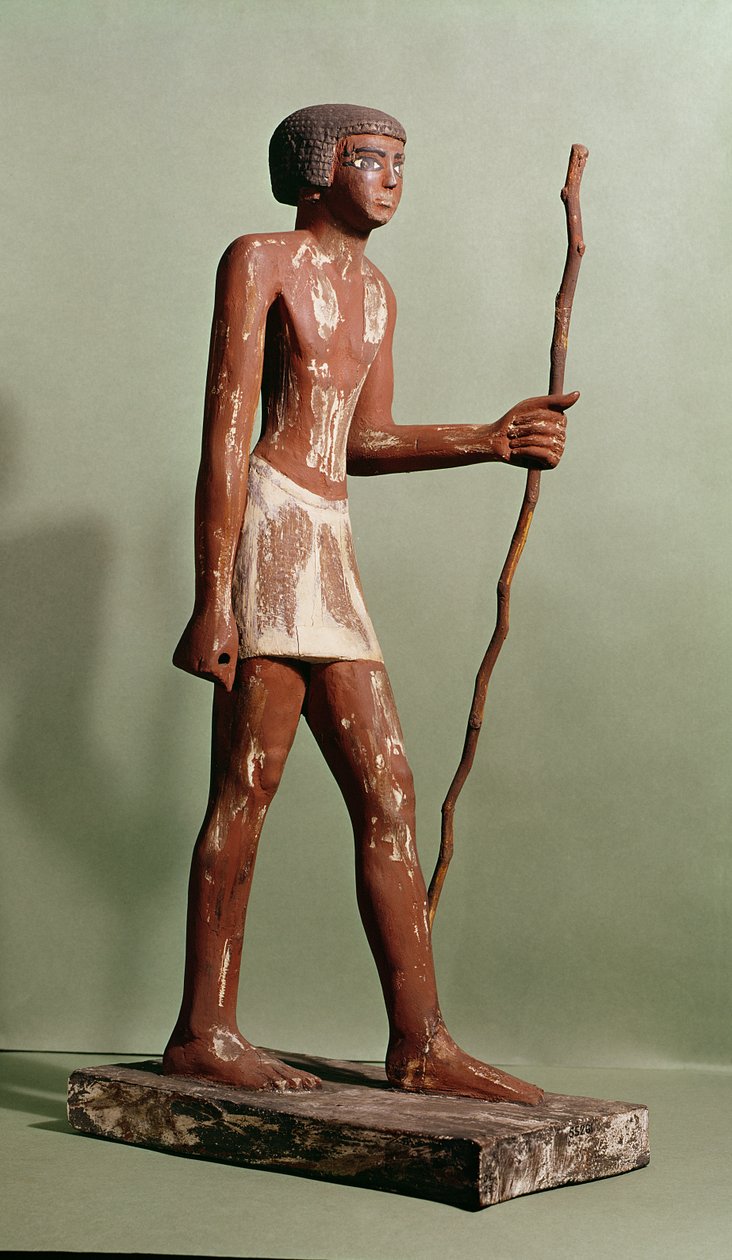 Hivatalos személy modellje (festett fa) alkotó: Old Kingdom Egyptian