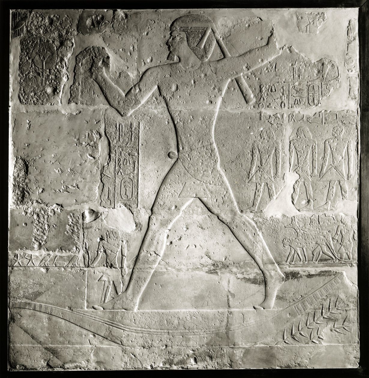 Nemes vadász a Níluson, ie 2600-2500 (mészkő) alkotó: Old Kingdom Egyptian