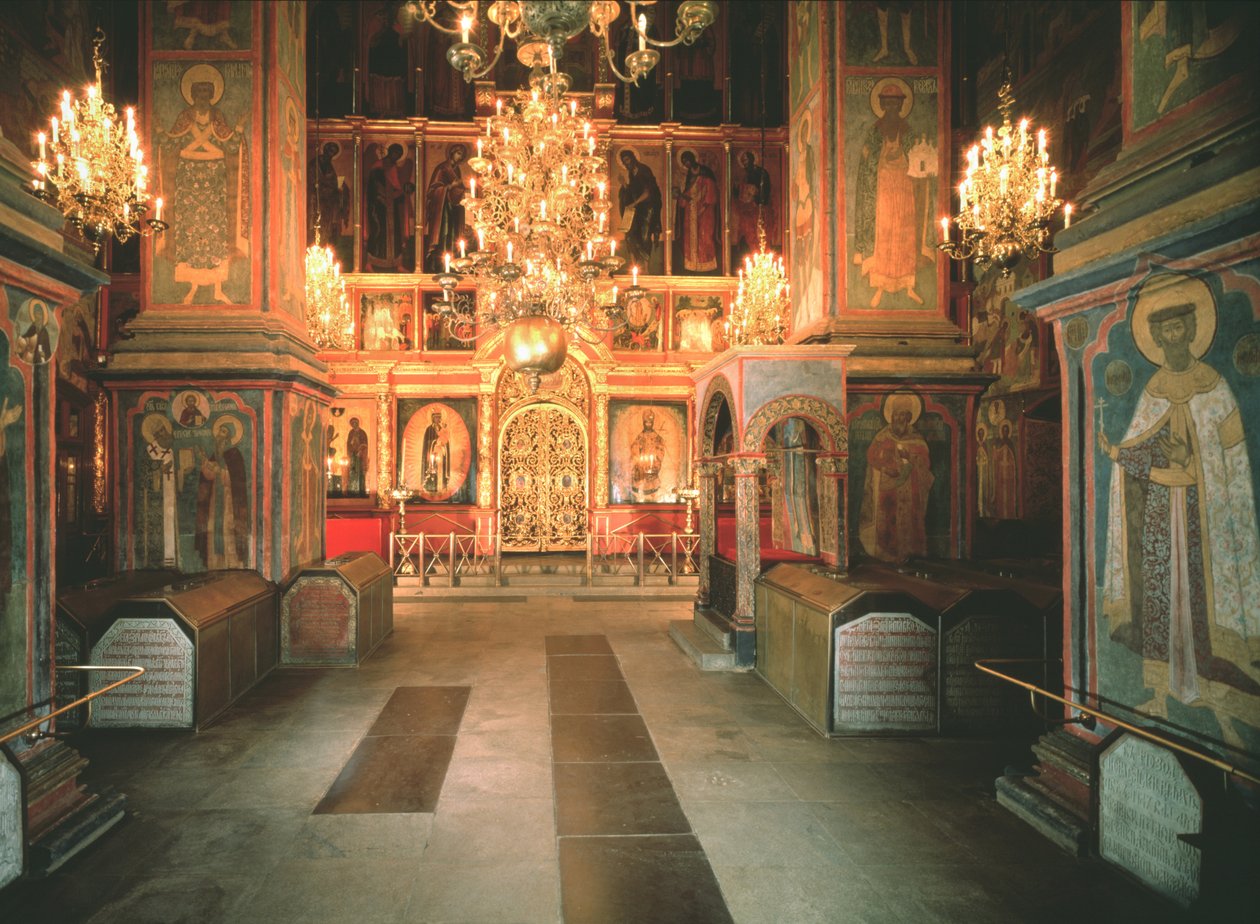 Mihály arkangyal székesegyház belseje a moszkvai Kremlben, 1679-1681 alkotó: Old Russian Architecture