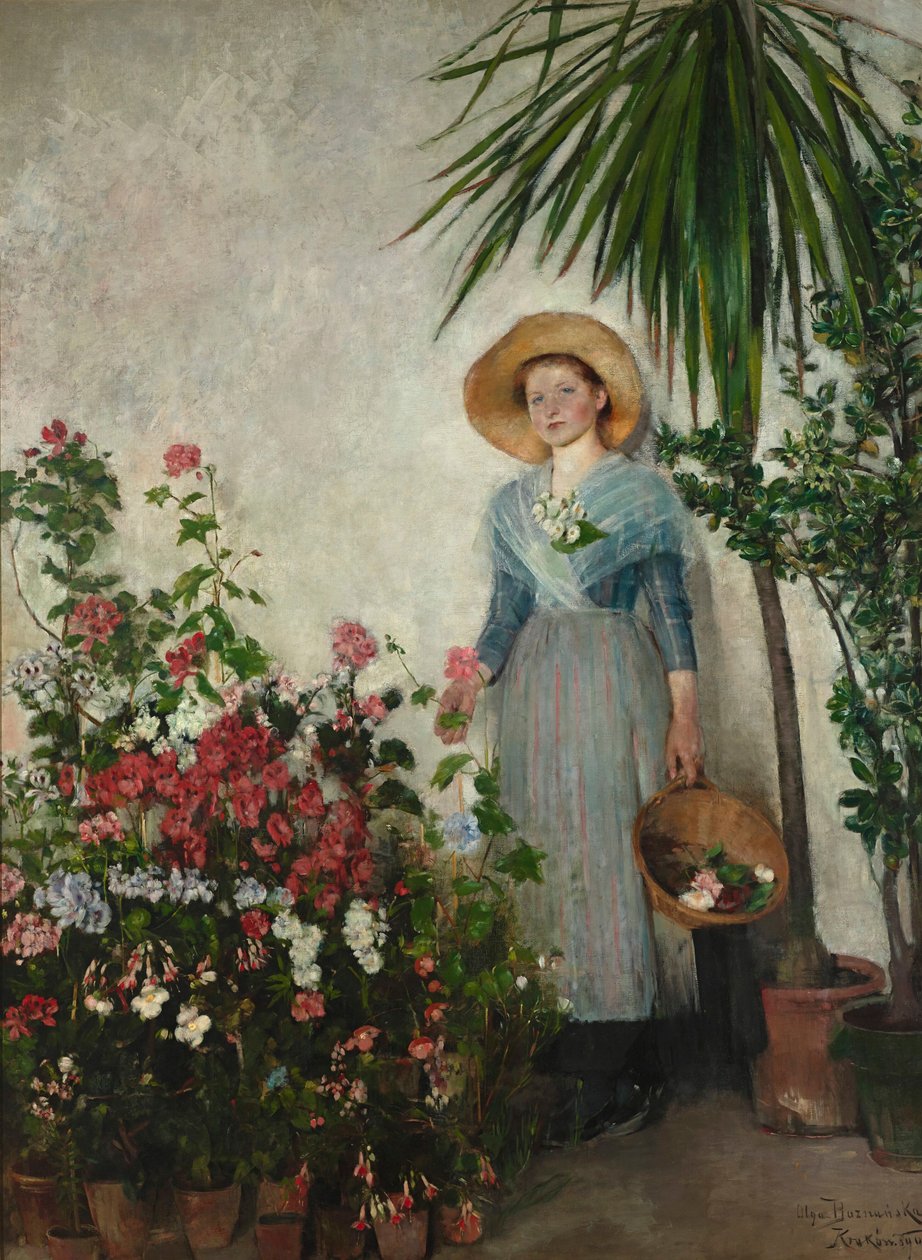 A narancsházban alkotó: Olga Boznanska