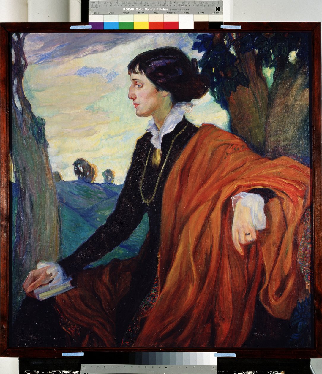 Anna Akhmatova (Achmatova) orosz költőnő (1889-1966) portréja alkotó: Olga Lyudvigovna Della Vos Kardovskaya