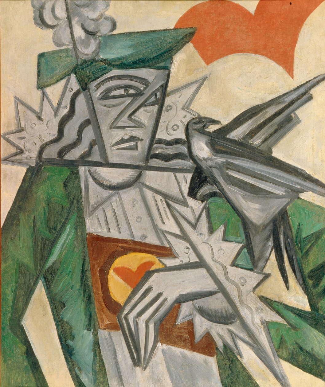 Szívek Jacka, 1913-1914 alkotó: Olga Rozanova