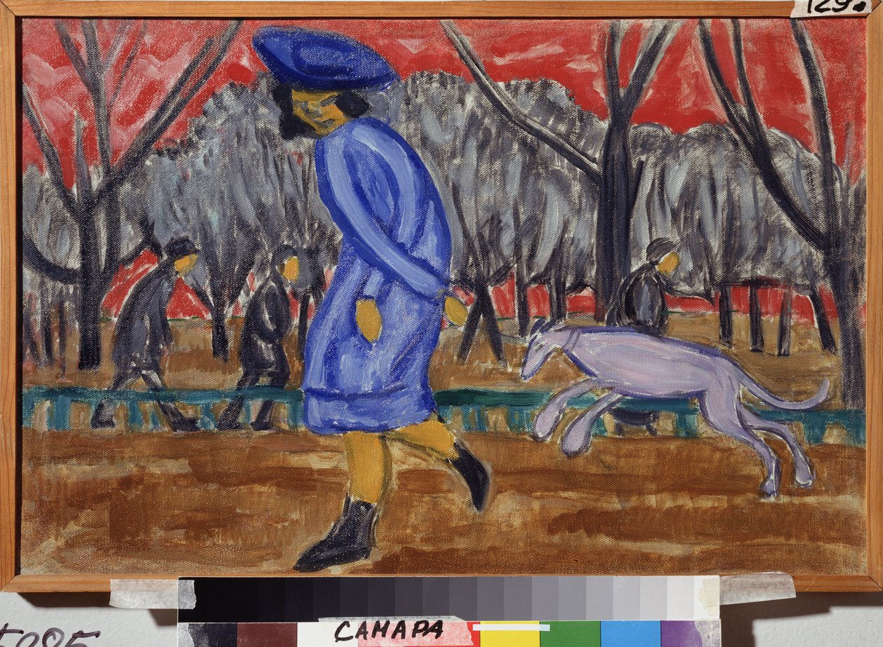 Sir le boulevard. Peinture de Olga Vladimirovna Rozanova (1886-1918), huile uram alkotó: Olga Wladimirowna  Rosanowa