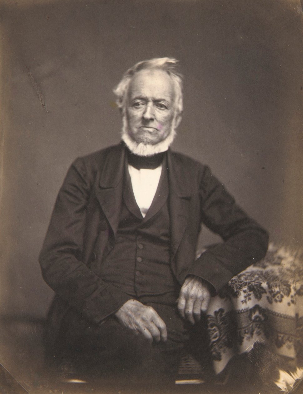 Egy fehér hajú úriember portréja alkotó: Oliver H. Willard