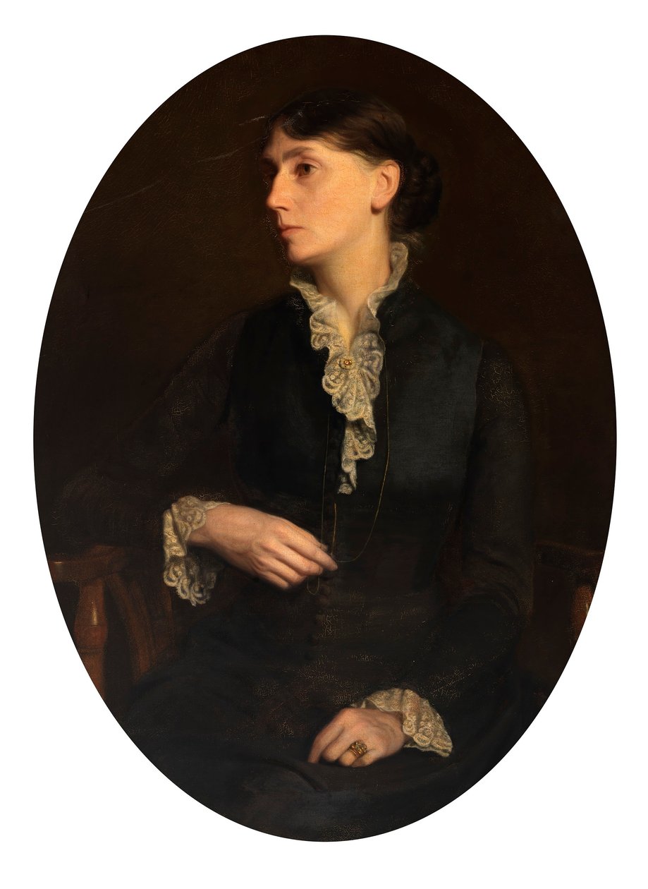 Fidelia Bridges portréja alkotó: Oliver Ingraham Lay