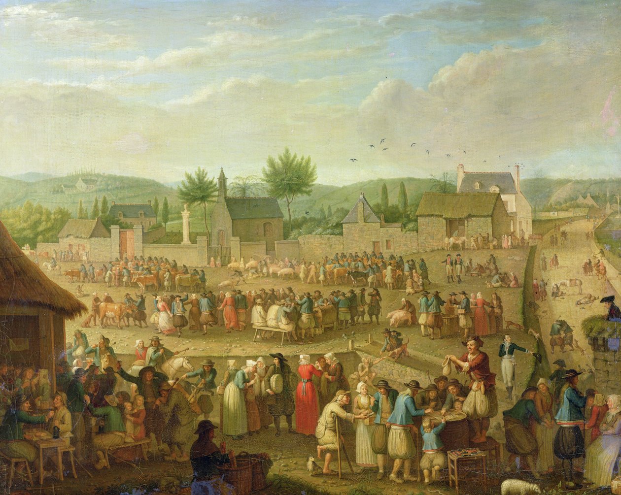A quimperi vásár, 1810 alkotó: Olivier Perrin