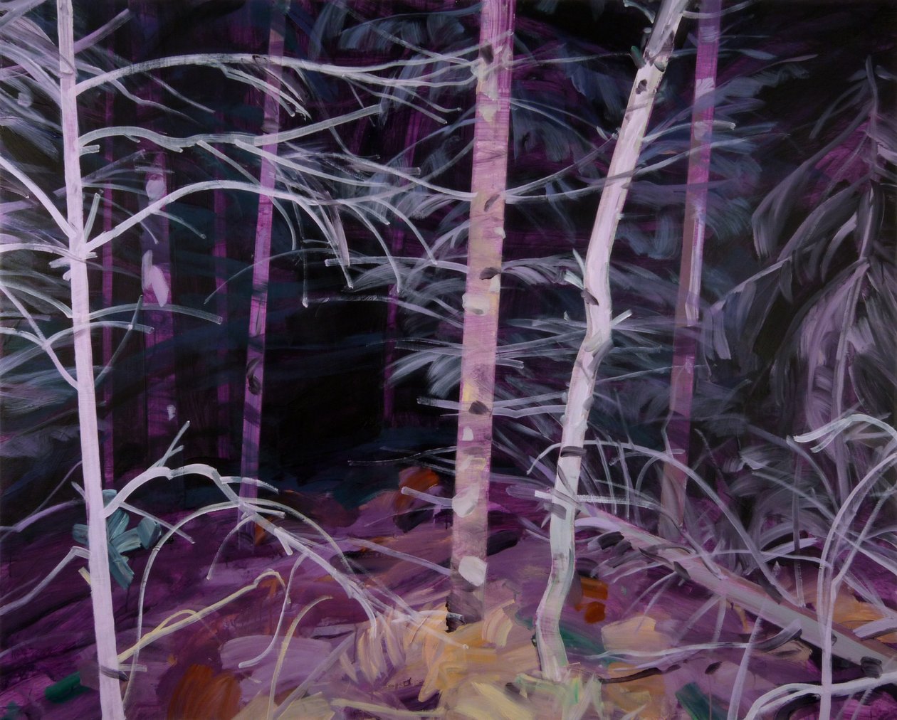 Forêt-noire 10, 2019 (akril, vászon) alkotó: Olivier Morel