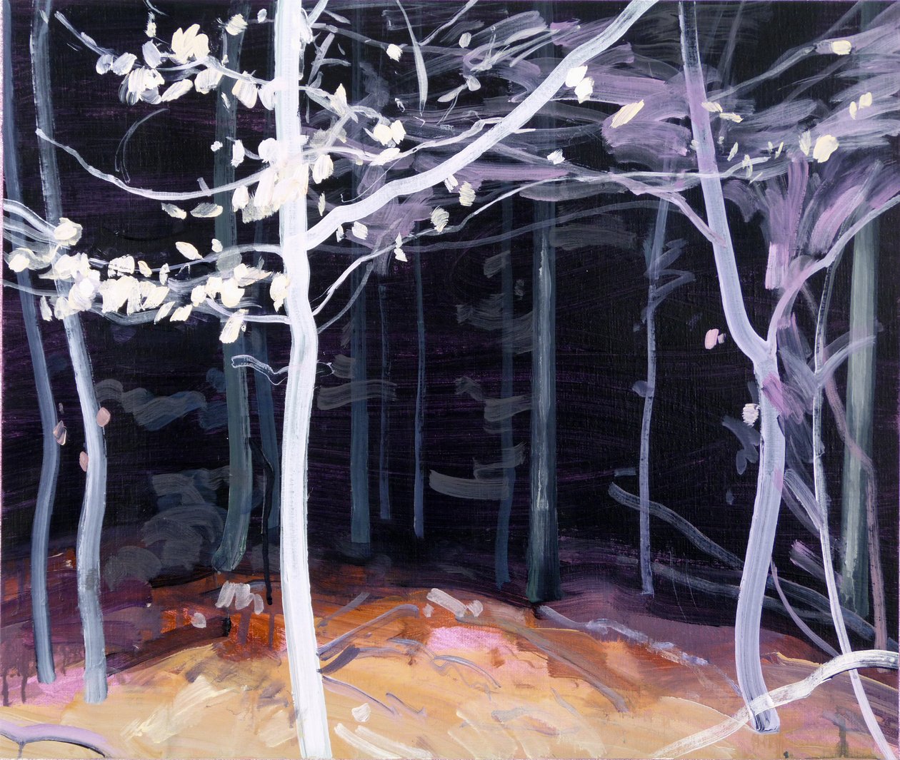 Forêt-noire 4, 2017 (akril, vászon) alkotó: Olivier Morel