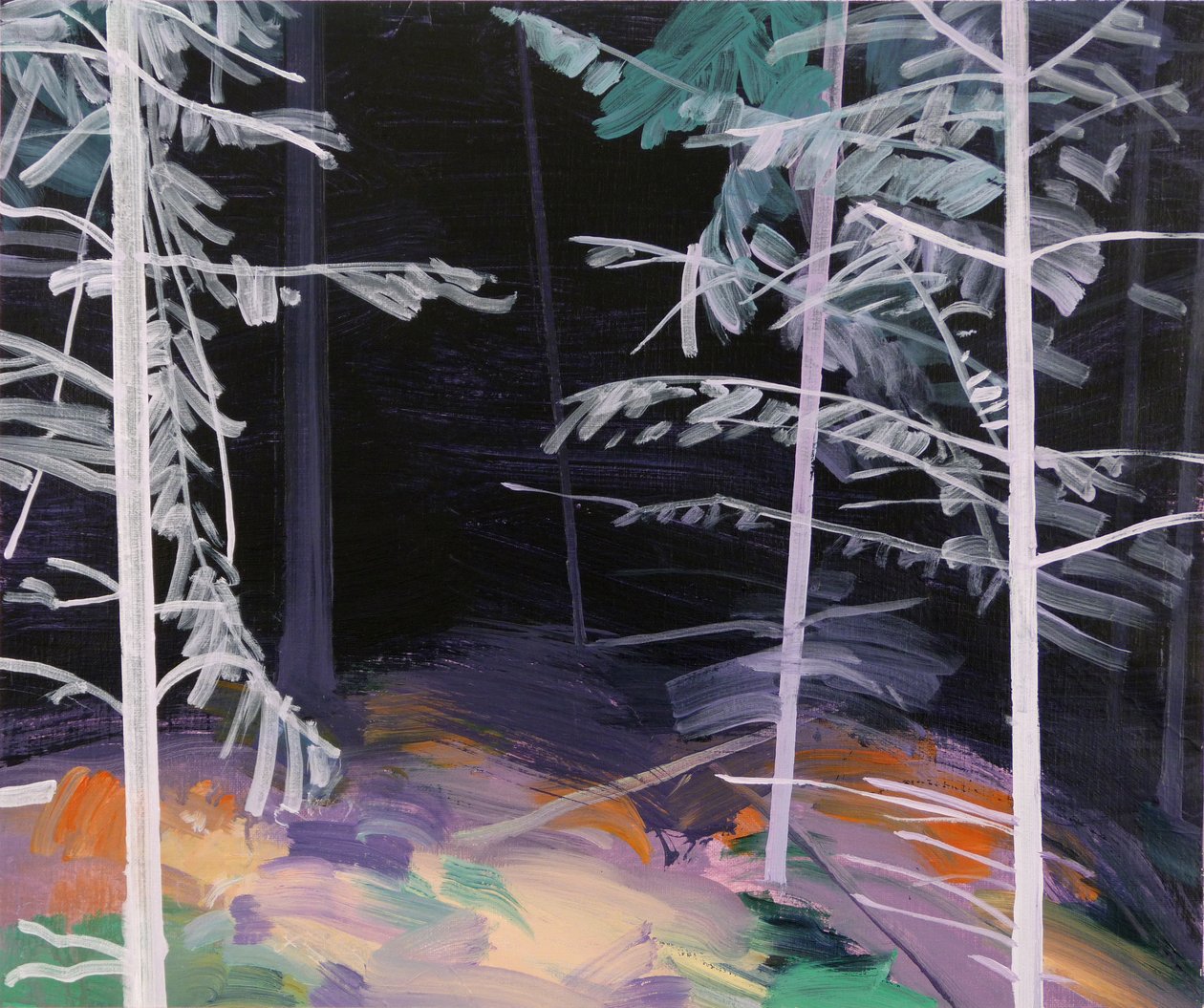 Forêt-noire 5, 2017 (akril, vászon) alkotó: Olivier Morel