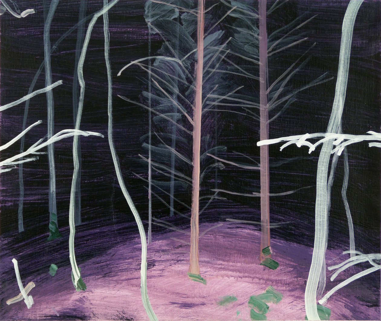 Forêt-noire 6, 2017 (akril, vászon) alkotó: Olivier Morel