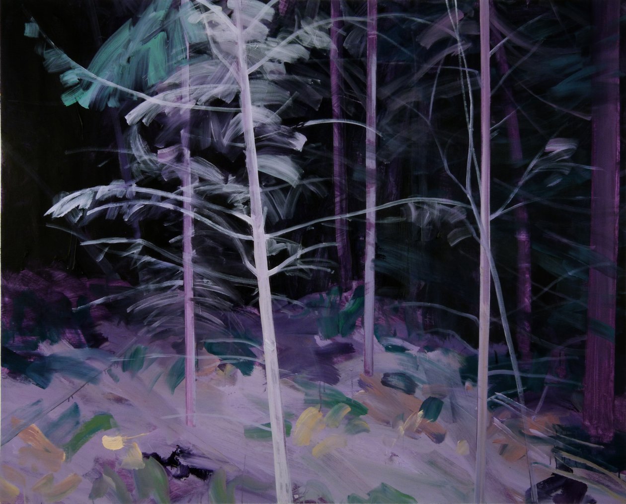 Forêt-noire 8, 2019 (akril, vászon) alkotó: Olivier Morel