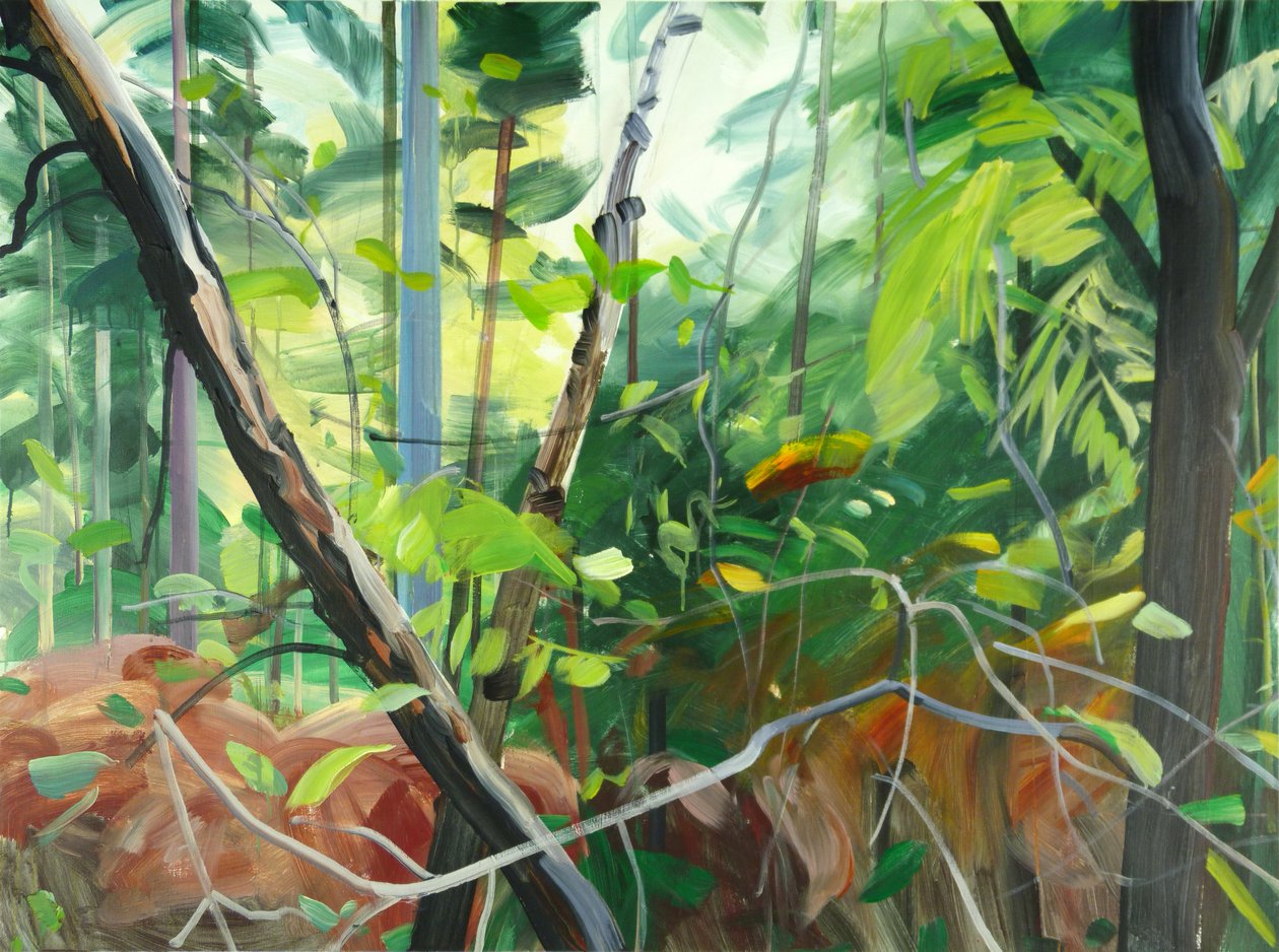 Forêt 10, 2015 (akril, vászon) alkotó: Olivier Morel
