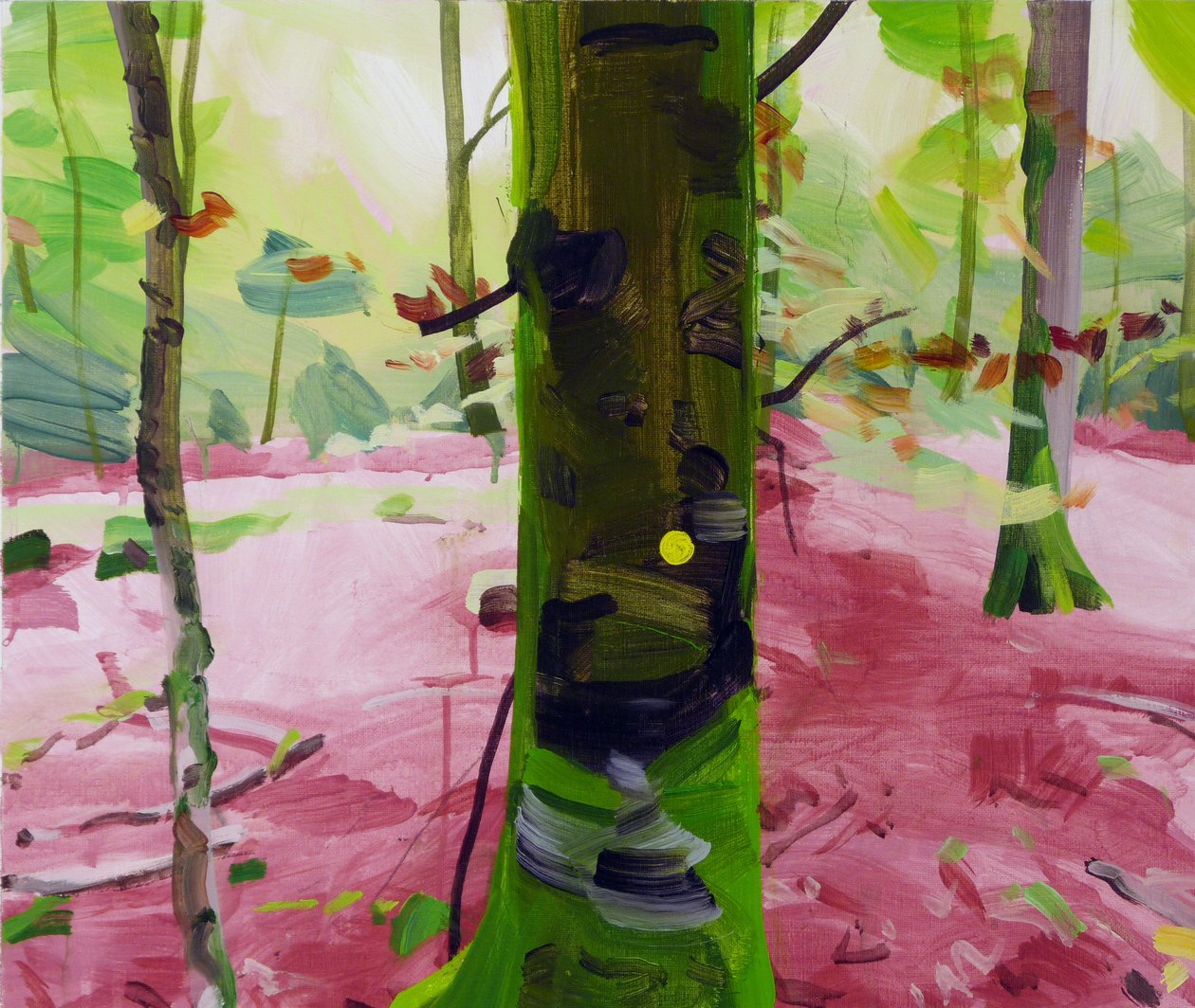 Forêt 18, 2017 (akril, vászon) alkotó: Olivier Morel
