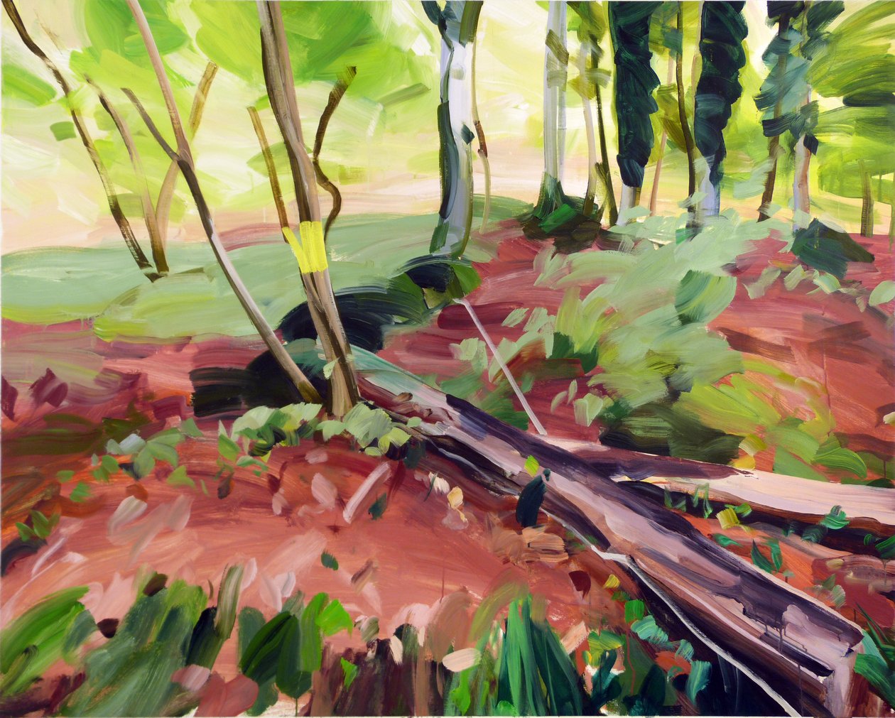 Forêt 25, 2017 (akril, vászon) alkotó: Olivier Morel