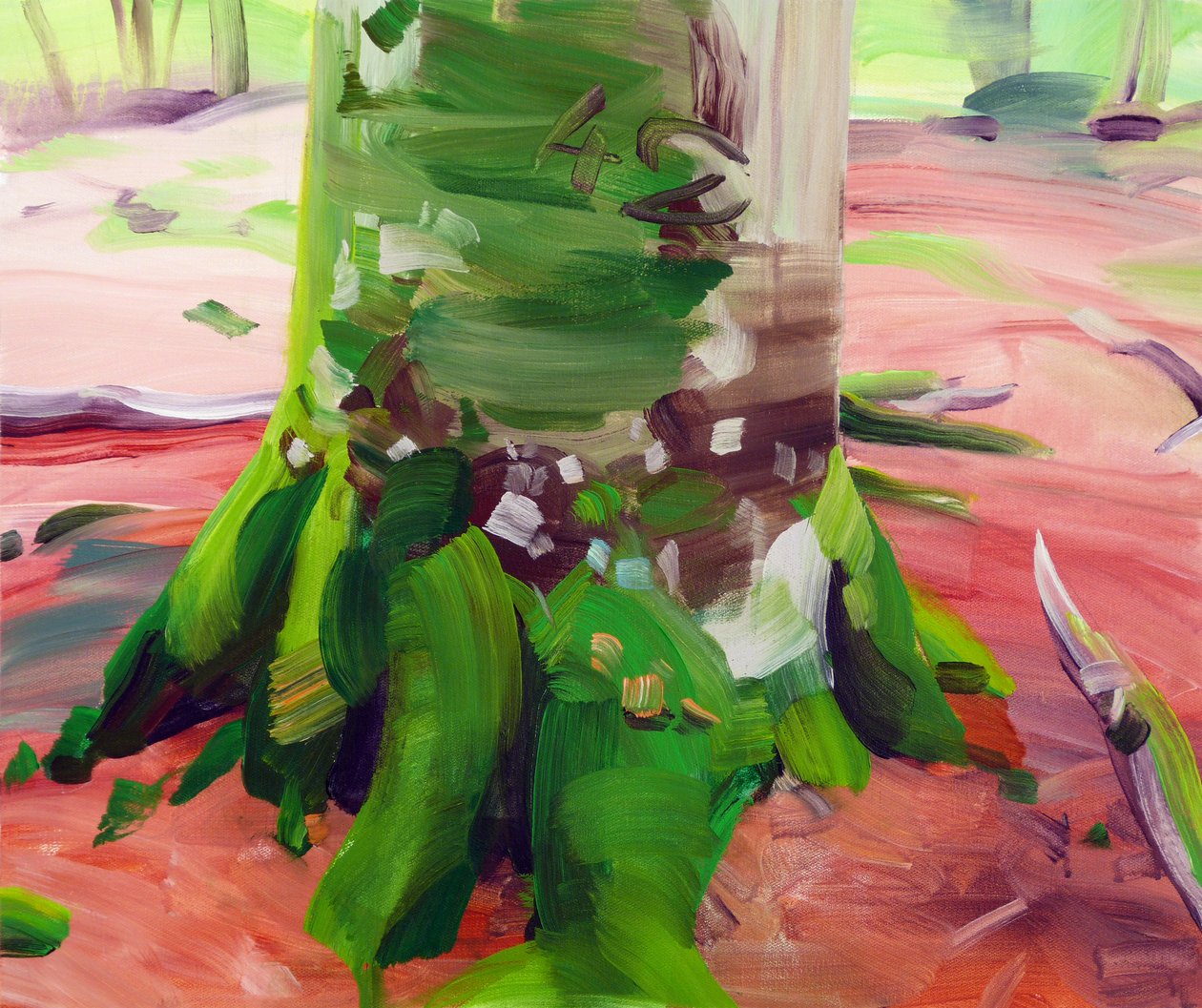 Forêt 27, 2017 (akril, vászon) alkotó: Olivier Morel