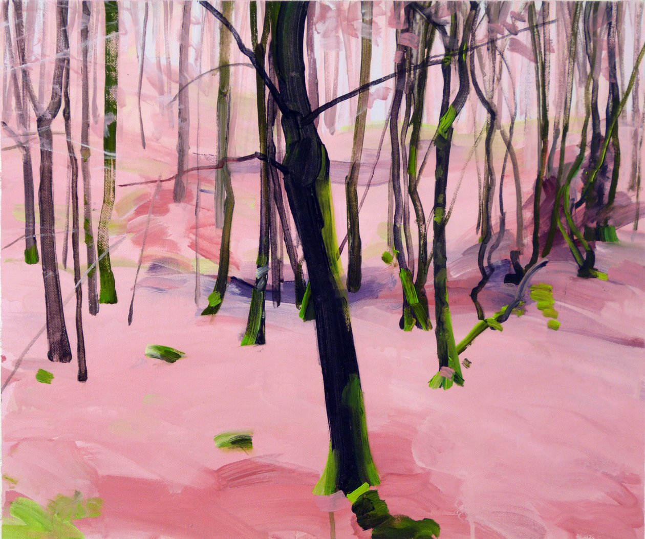 Forêt 30, 2017 (akril, vászon) alkotó: Olivier Morel