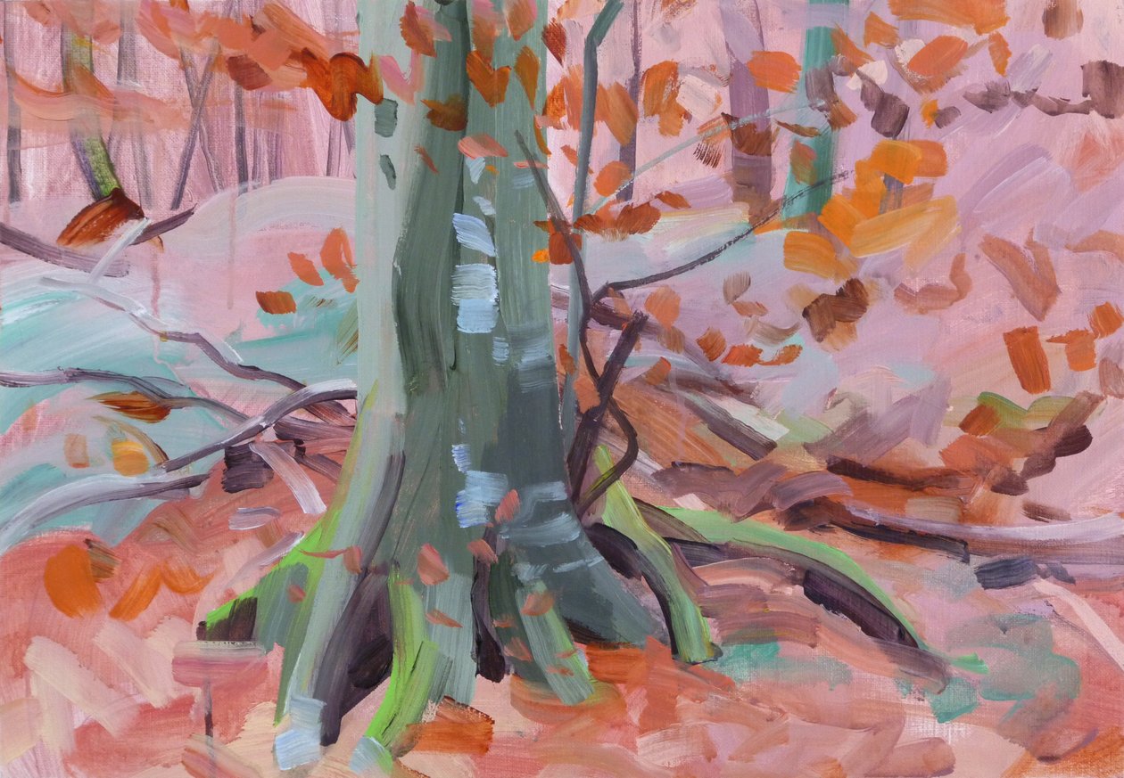 Forêt 32, 2018 (akril, vászon) alkotó: Olivier Morel