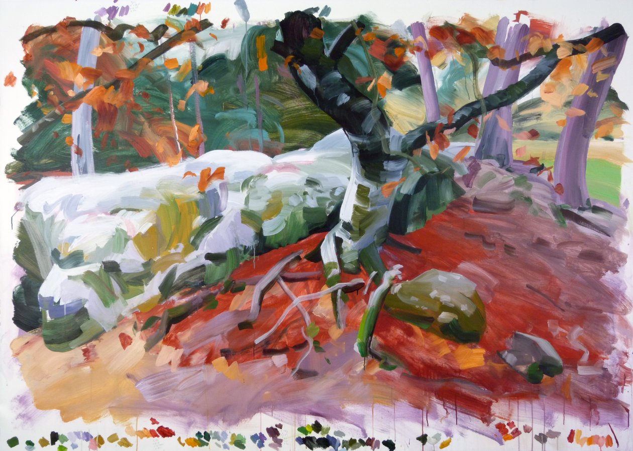 Forêt 36, 2018 (akril, vászon) alkotó: Olivier Morel