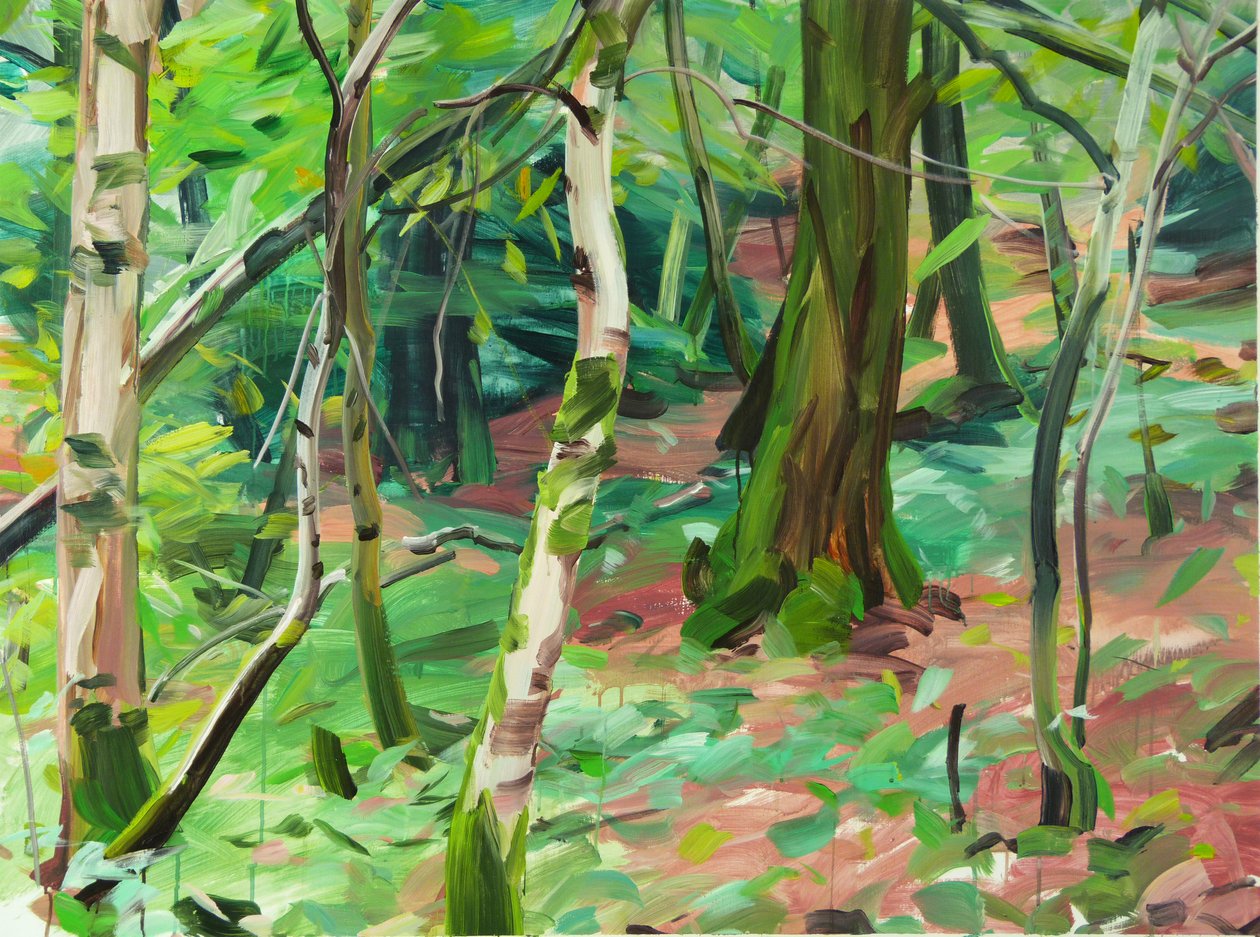 Forêt 6, 2015 (akril, vászon) alkotó: Olivier Morel