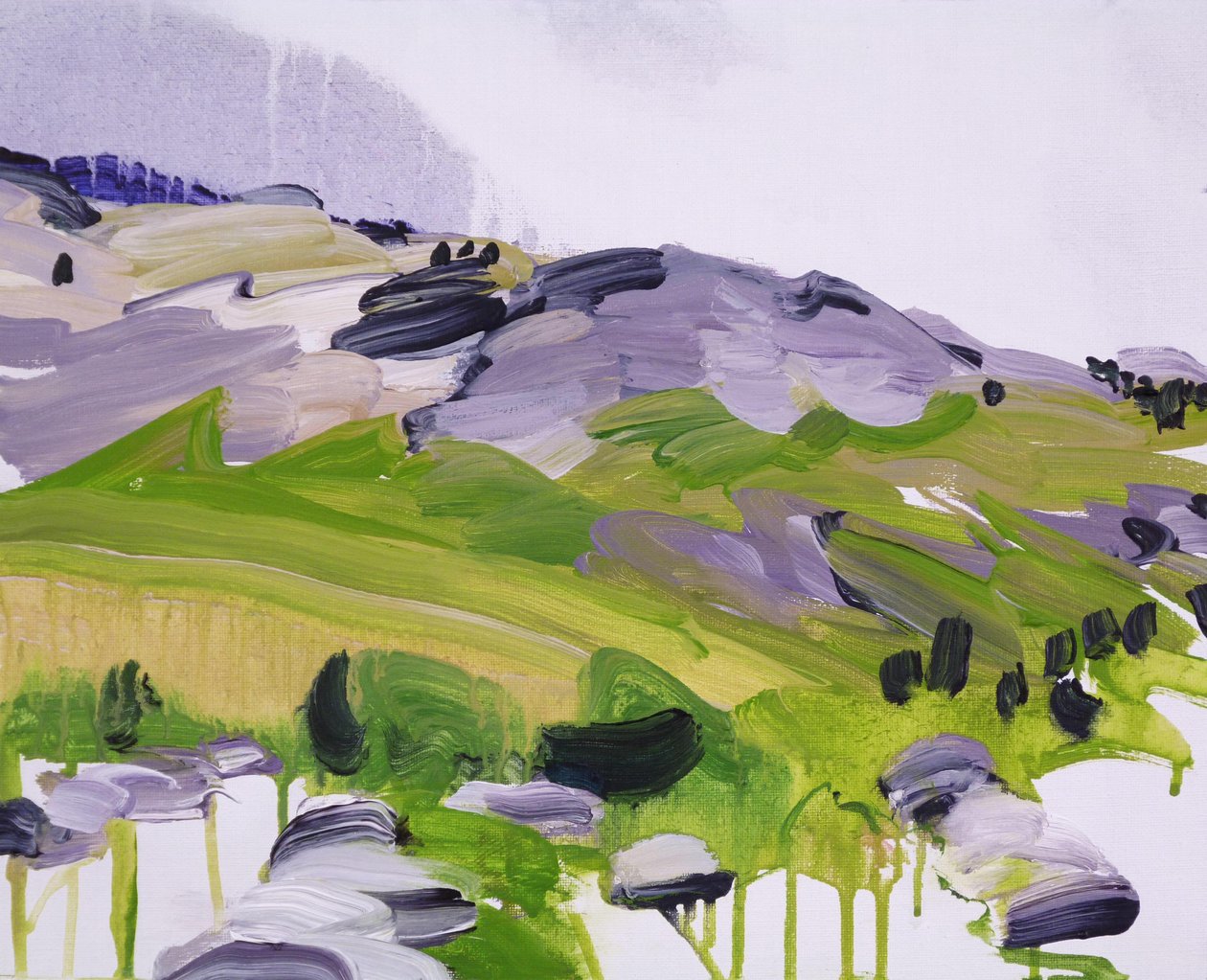 Leukerbad 14, 2012 (akril, vászon) alkotó: Olivier Morel