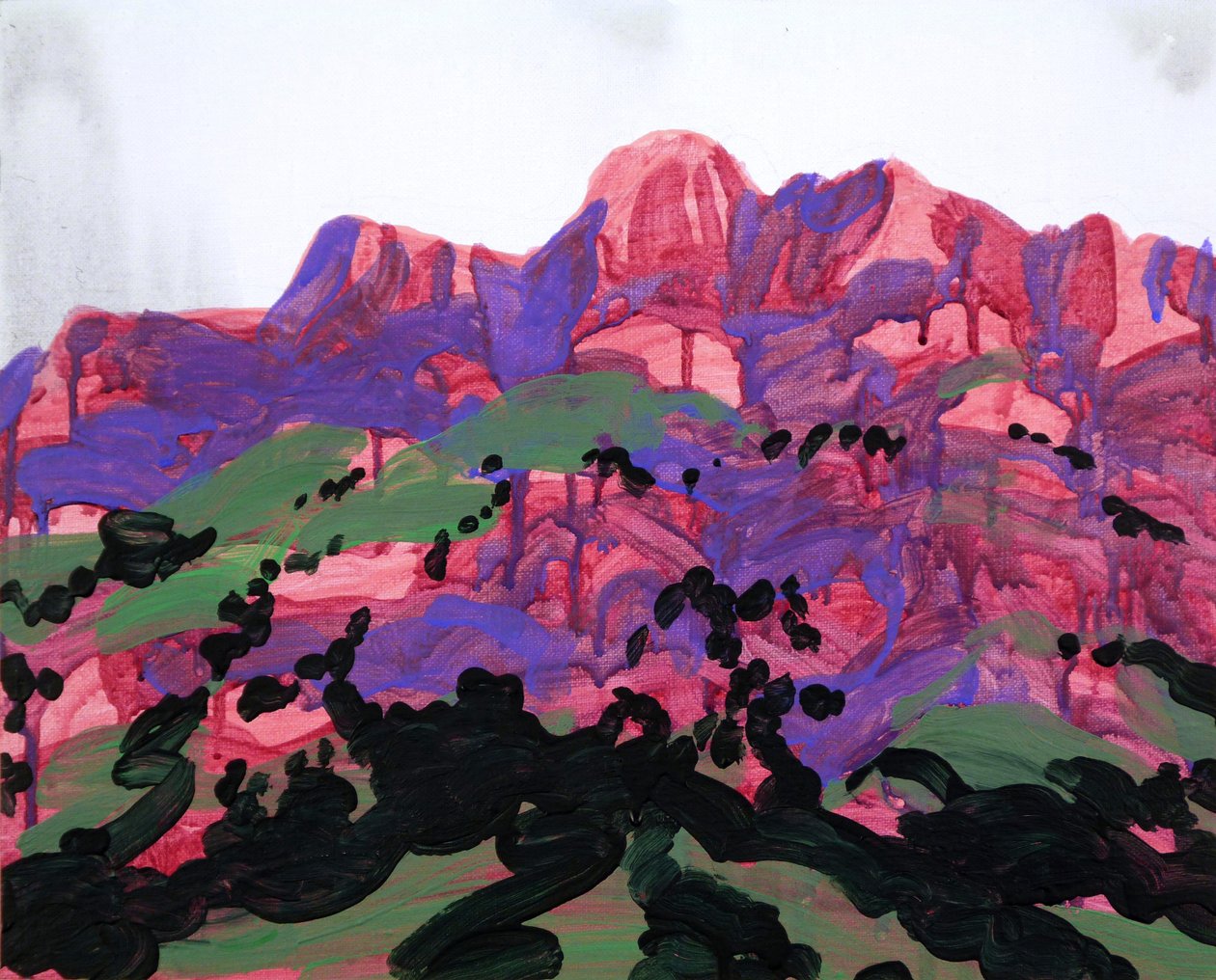 Leukerbad 19, 2012 (akril, vászon) alkotó: Olivier Morel