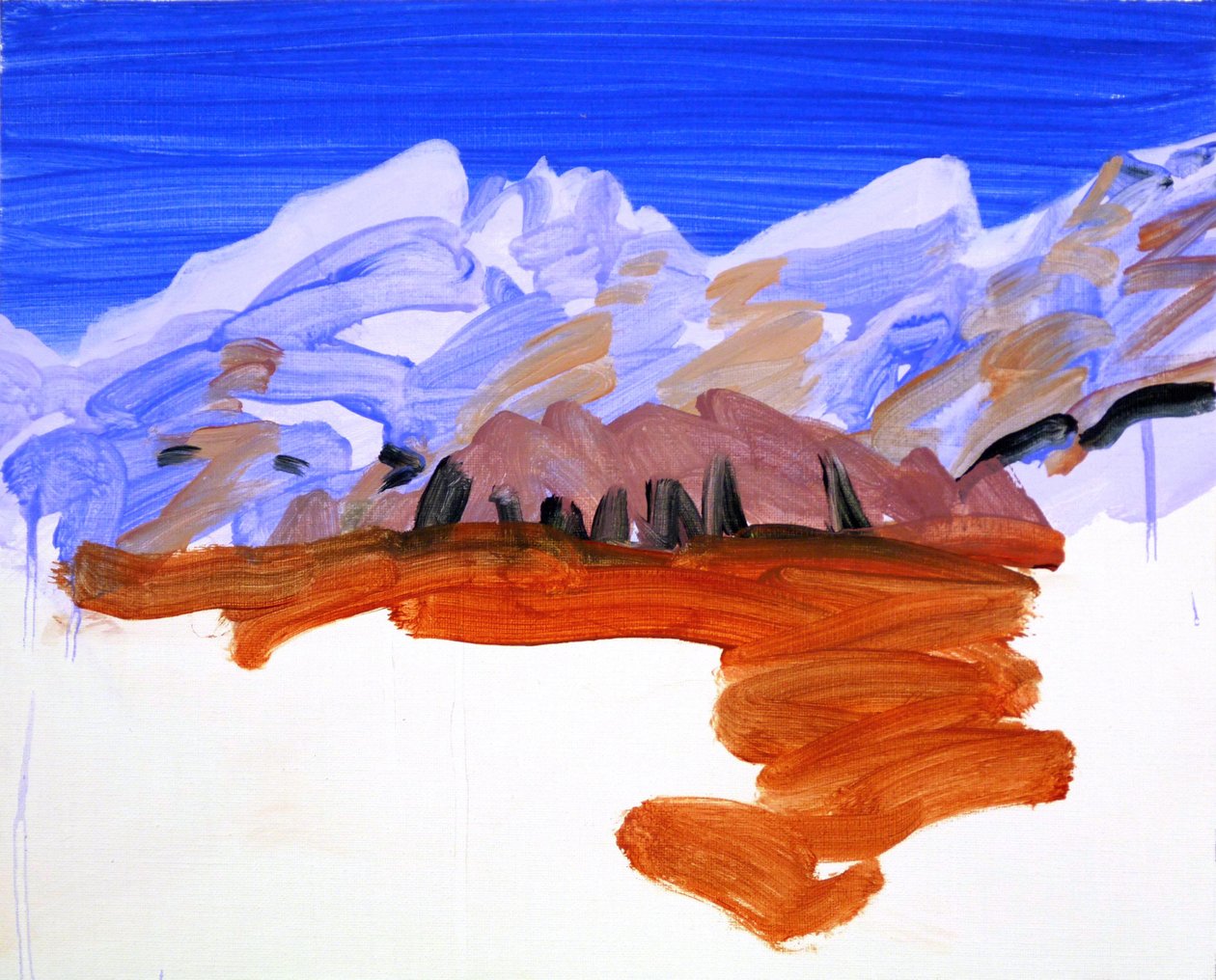 Leukerbad 21, 2012 (akril, vászon) alkotó: Olivier Morel