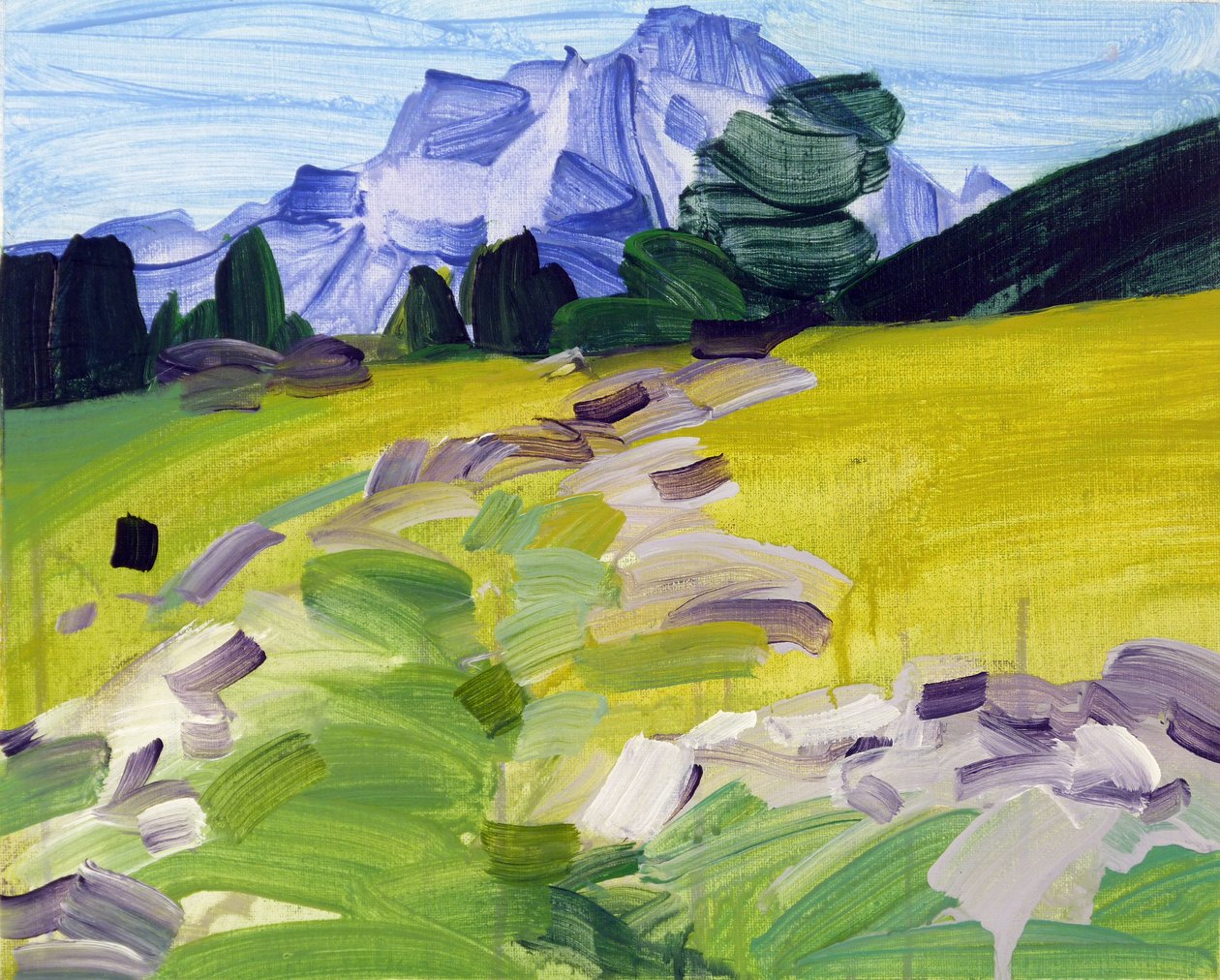 Leukerbad 36, 2017 (akril, vászon) alkotó: Olivier Morel