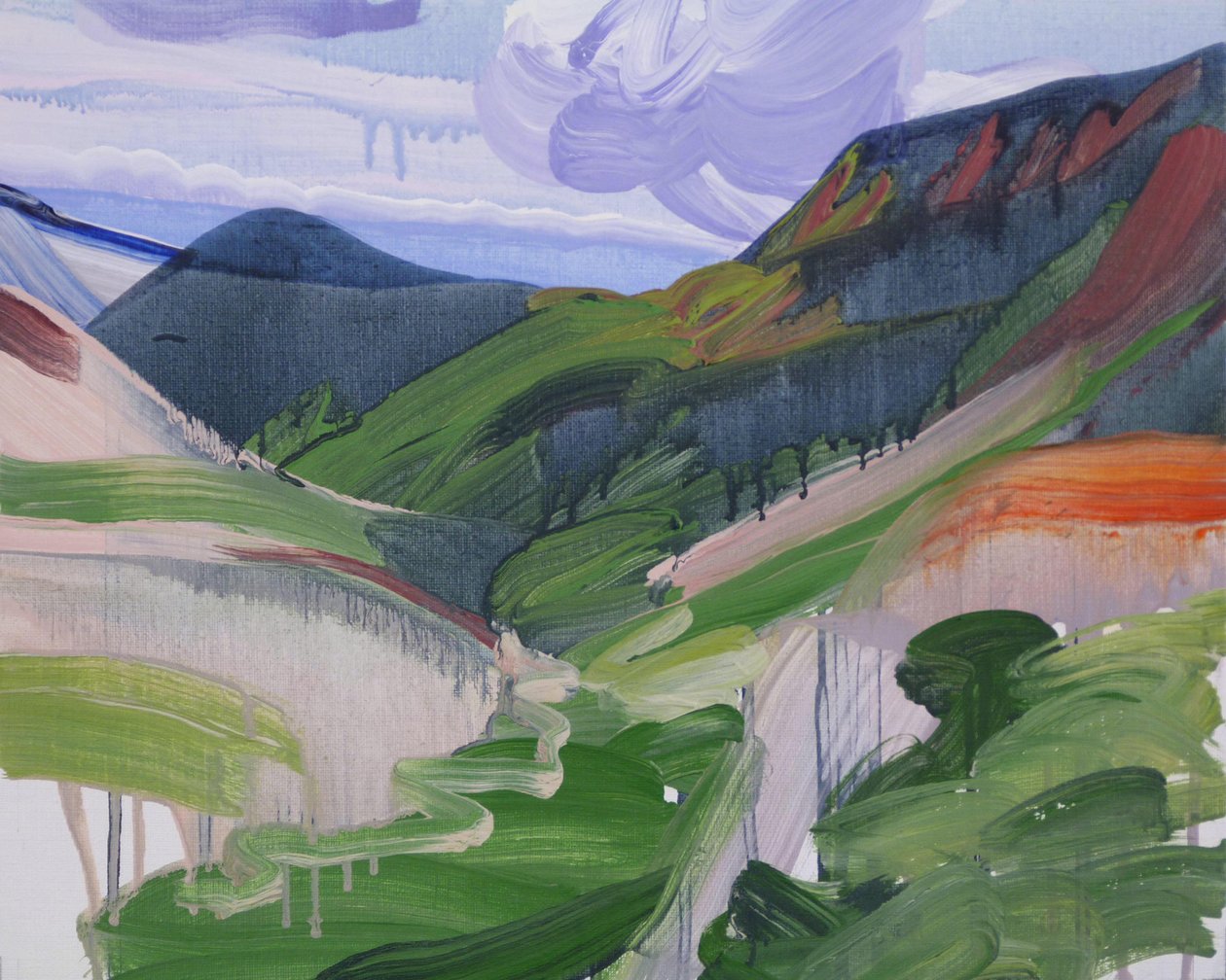 Leukerbad 4, 2012 (akril, vászon) alkotó: Olivier Morel