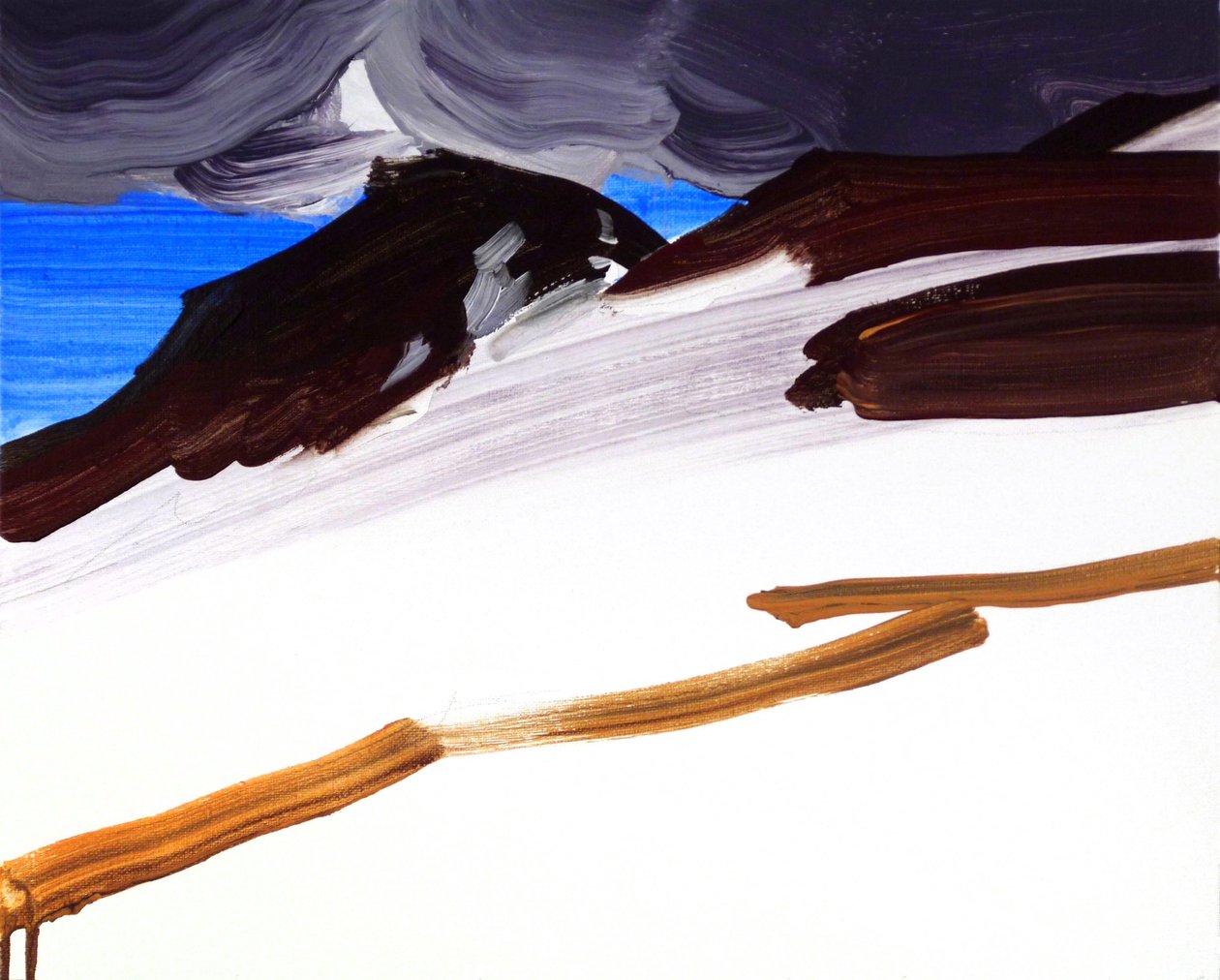 Leukerbad 6, 2012 (akril, vászon) alkotó: Olivier Morel