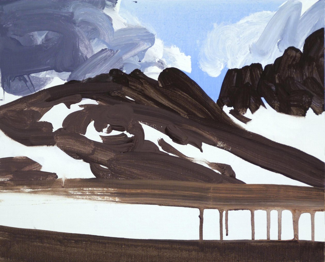 Leukerbad 7, 2012 (akril, vászon) alkotó: Olivier Morel