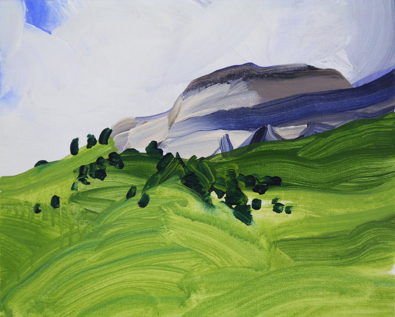 Leukerbad 9, 2012 (akril, vászon) alkotó: Olivier Morel