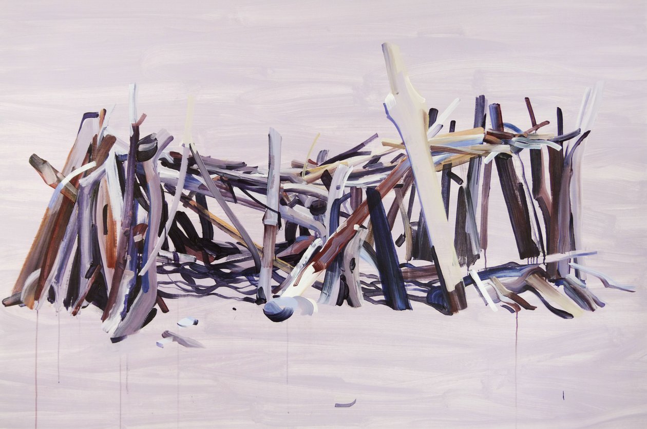 Maison02, 2015 (akril, vászon) alkotó: Olivier Morel