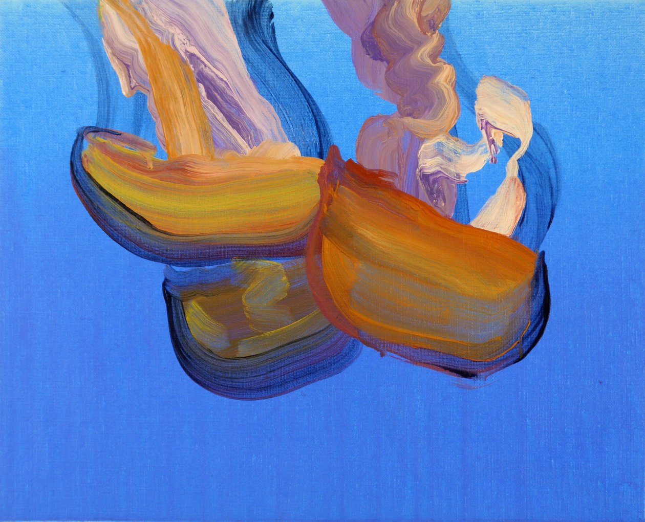 Méduses 6, 2013 (akril, vászon) alkotó: Olivier Morel