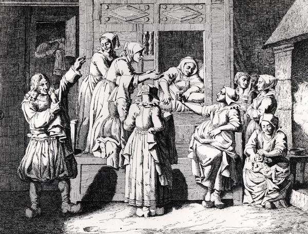 Az új anya, a "Galerie des moeurs, usages et costumes des Bretons de l