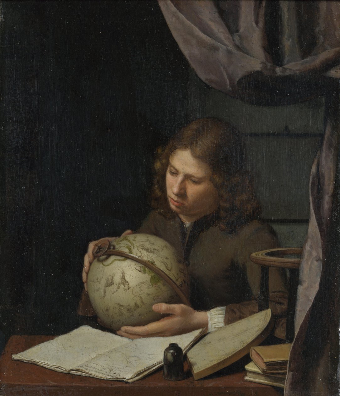 Egy fiatal csillagász, 1685 körül alkotó: Olivier van Deuren