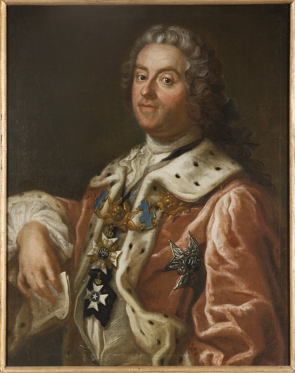 Charles Gustave de Tessin Comyte – Carl Gustaf Tessin (1695-1770) portréja, készítette: Arenius, Olof (1700-1766). Olajfestmény alkotó: Olof Arenius