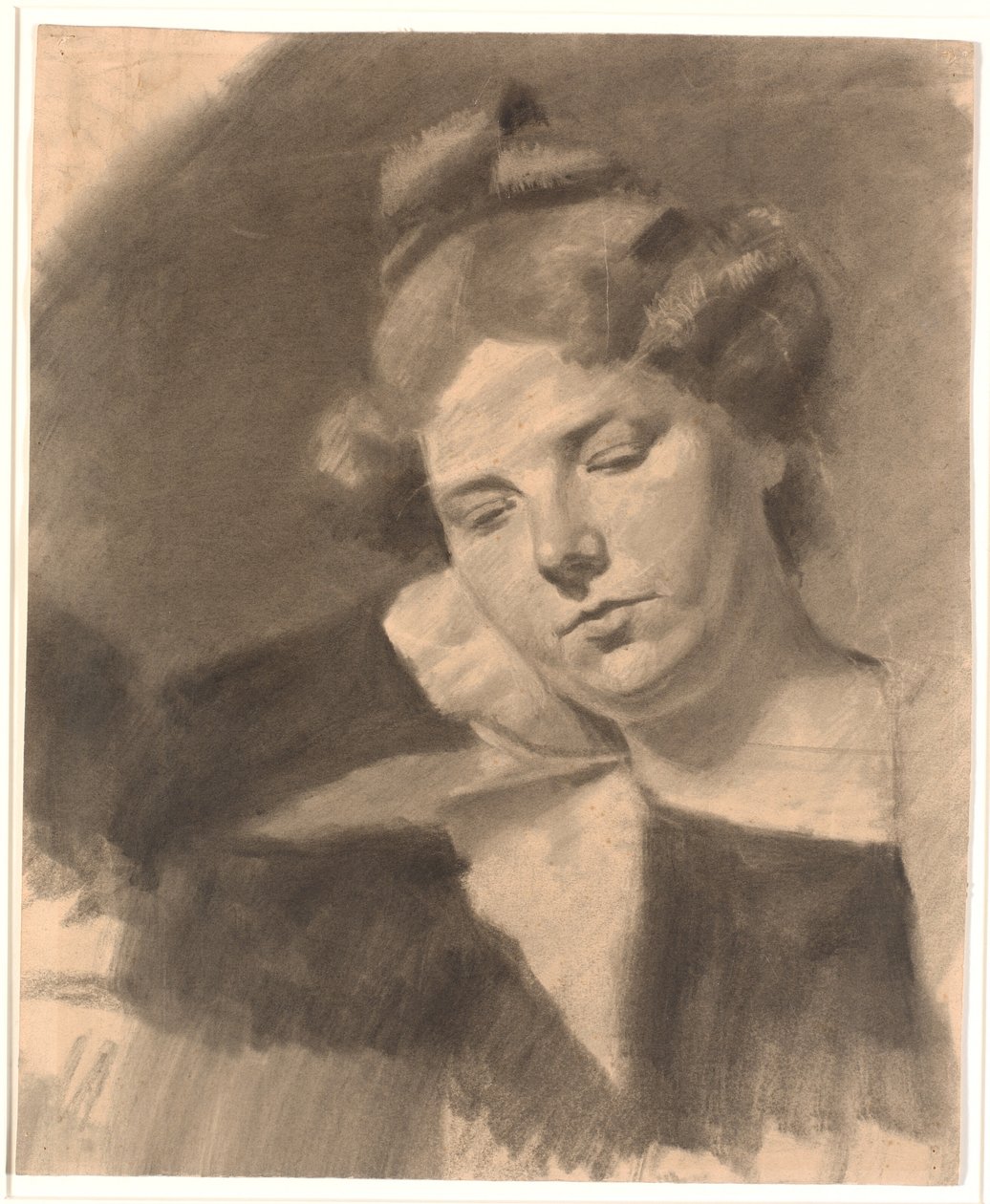 Kathrine (Ketty) Mathilde Antonia Nielsen portréja, szül. Rask. (szül. 1878-ban, Kai Nielsen szobrászművész első házasságában.) alkotó: Oluf Hartmann