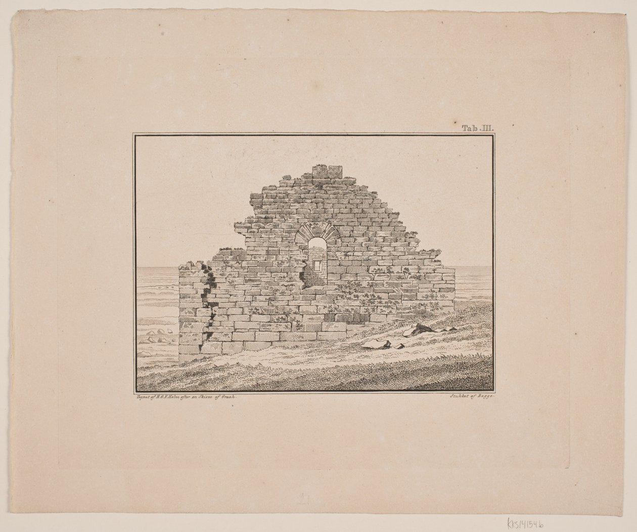 Templomromok Grönlandon. Illusztráció W.A. Grah. Kutatói kirándulás Grönland keleti partvidékére alkotó: Oluf Olufsen Bagge