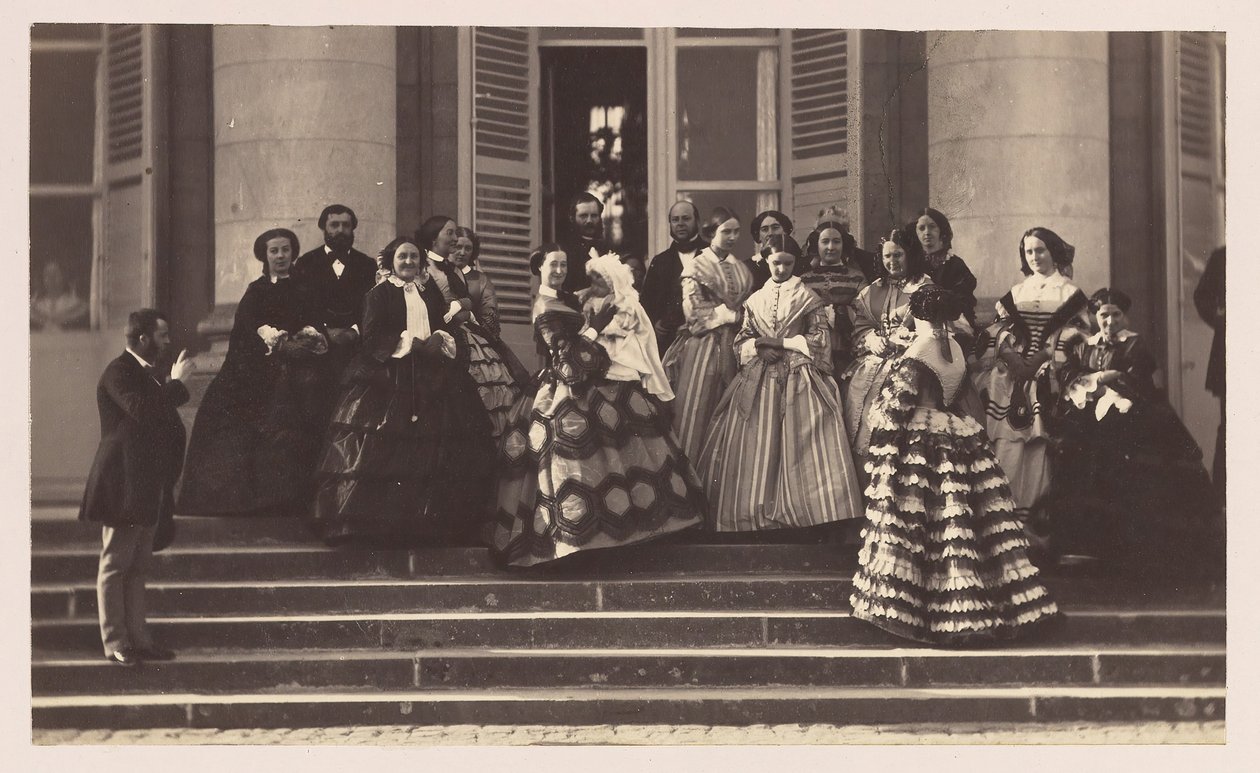 Compiègne, A császári herceg bemutatása, 1856. alkotó: Olympe Aguado