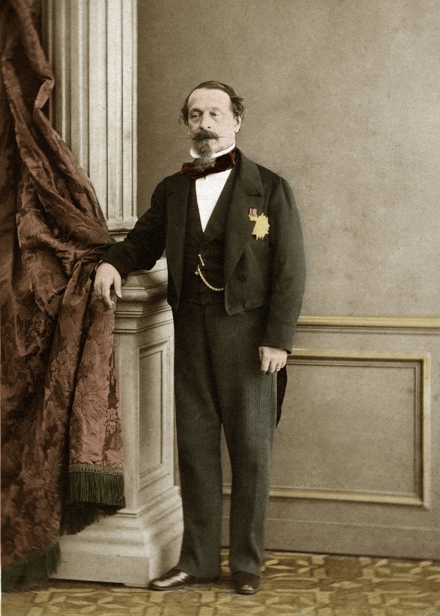 III. Napóleon portréja, Olympe Aguado de las Marismas (1827-1894) – későbbi színezés alkotó: Olympe Aguado