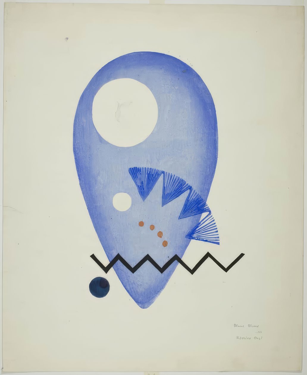 Blue Flower (Kék virág) alkotó: Onchi Kôshirô