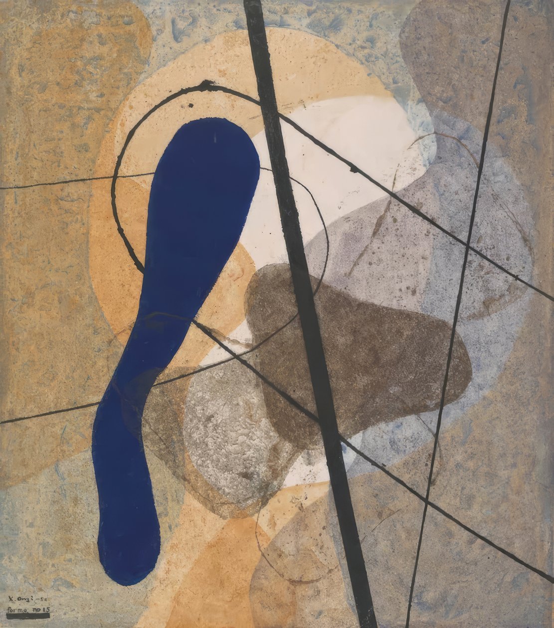 15. számú űrlap: Mozgó tárgyak alkotó: Onchi Kôshirô